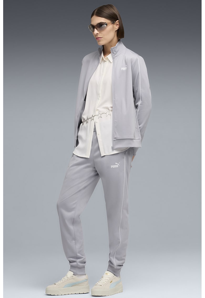 trening lung cu fermoar - Gri deschis