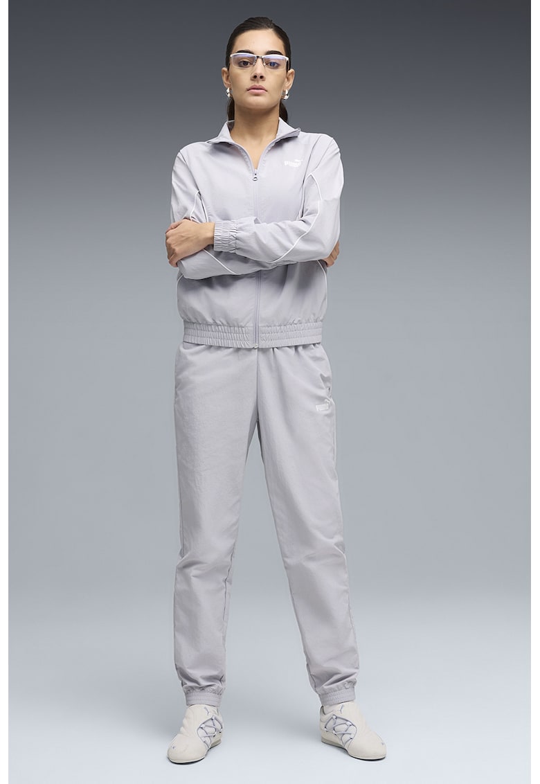 trening lung cu fermoar - Gri deschis