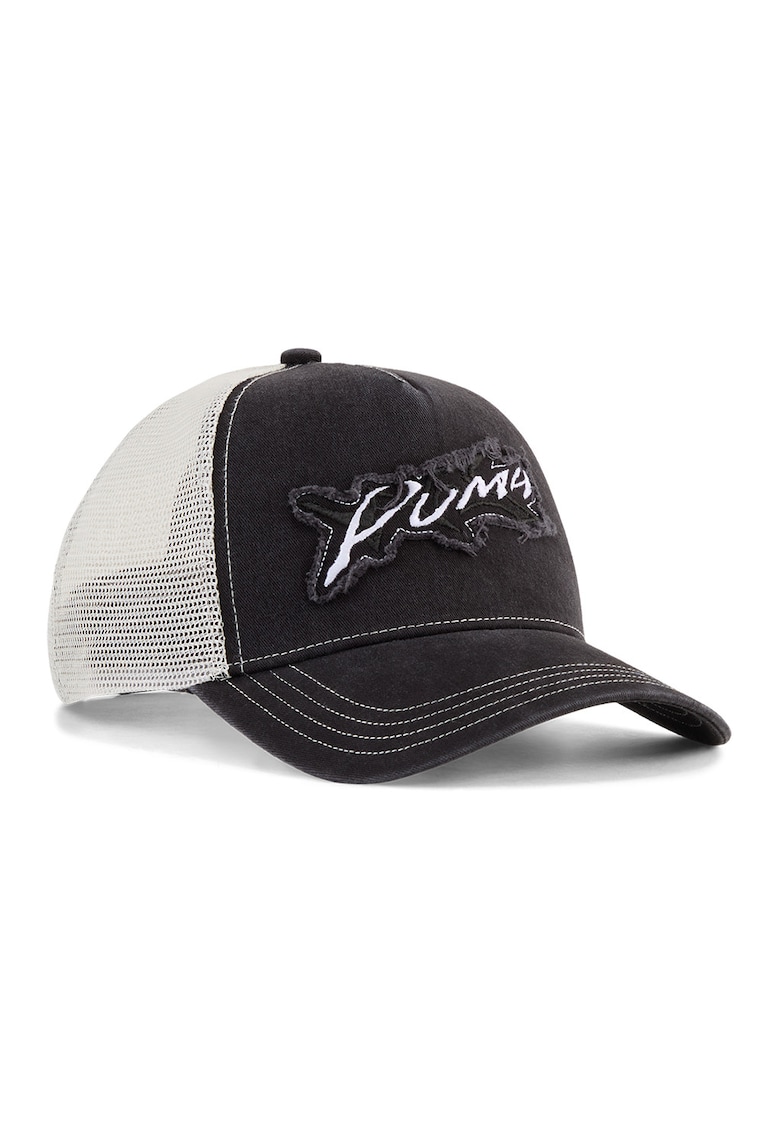 Sapca trucker cu logo Tech-X - Alb/Negru