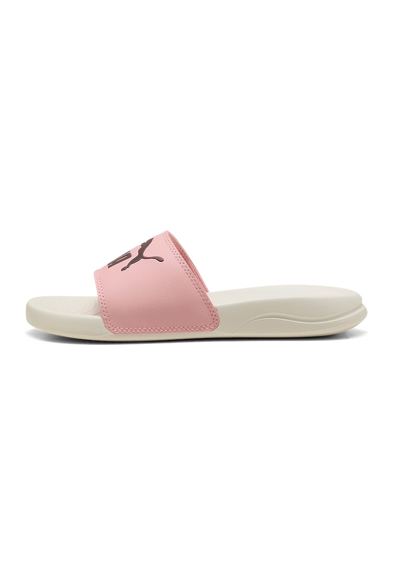 Papuci cu logo PopCat 20 - Negru/Roz prafuit/Crem