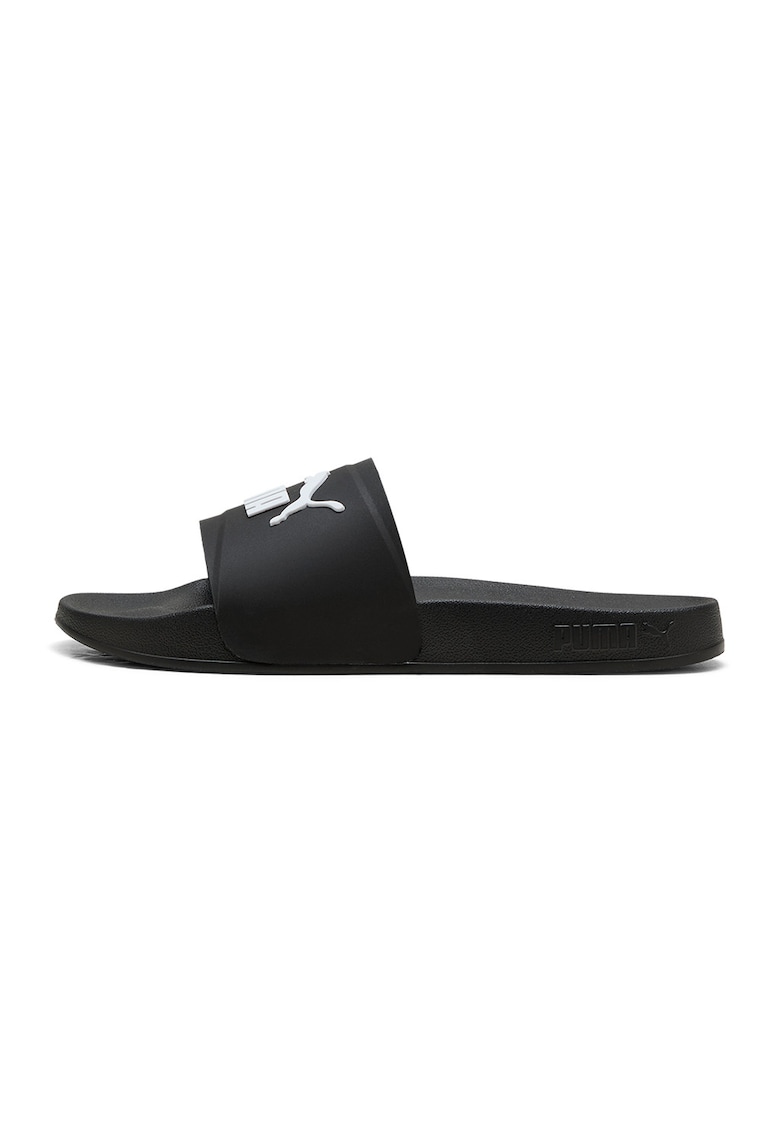 Papuci cu logo Leadcat 2.0 Flex - Alb/Negru