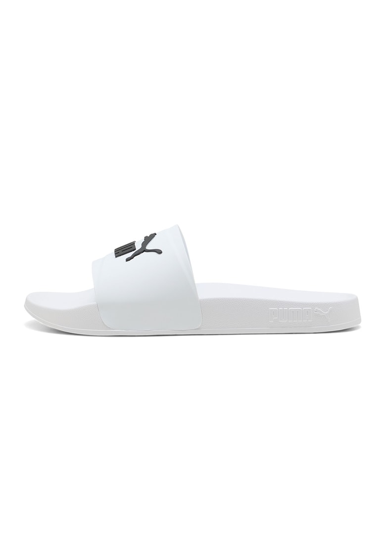 Papuci cu logo Leadcat 2.0 Flex - Negru/Alb optic