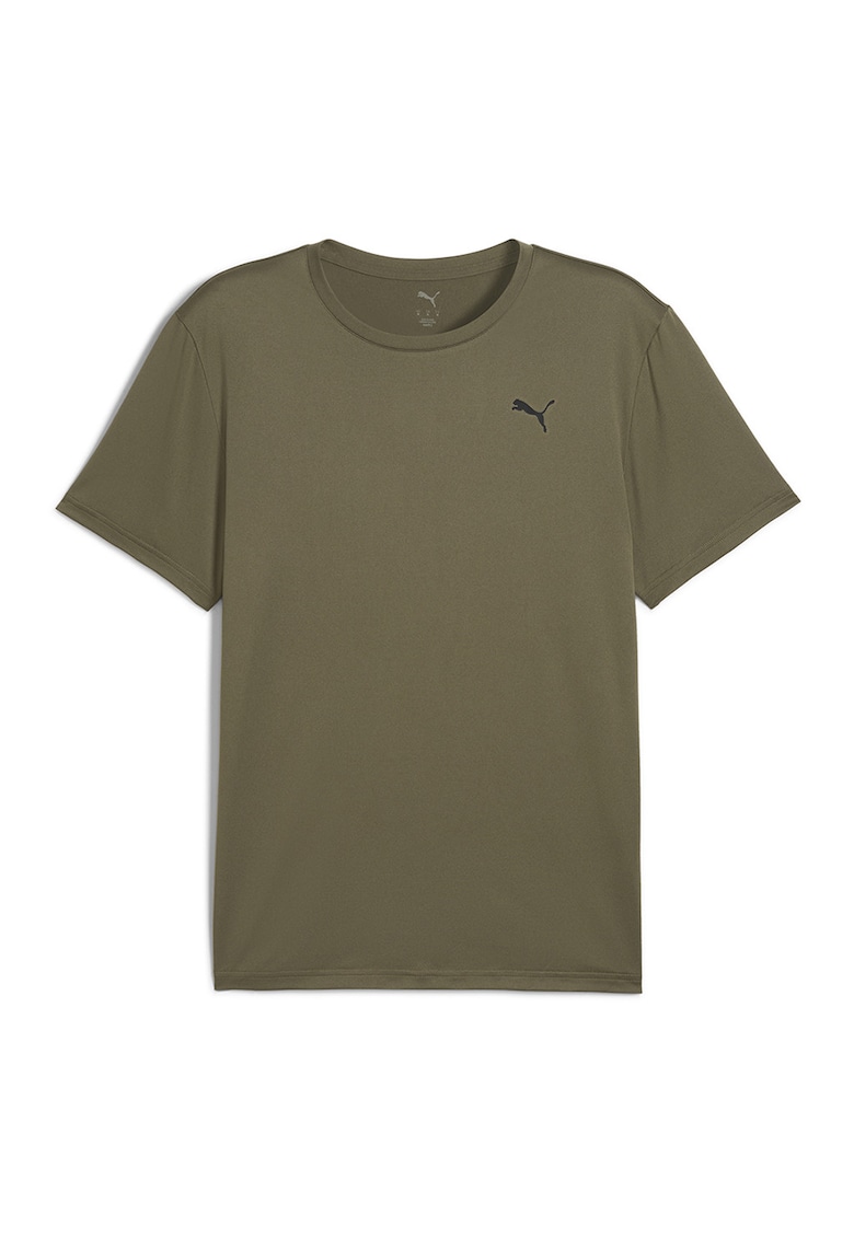Tricou cu detaliu logo pentru fitness Essentials - Kaki inchis