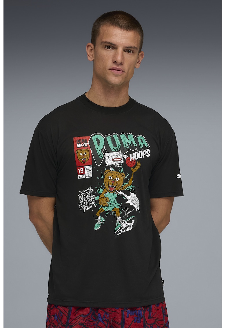 Tricou cu imprimeu grafic pentru baschet Flagrant Foul - Rosu/Negru/Verde persan