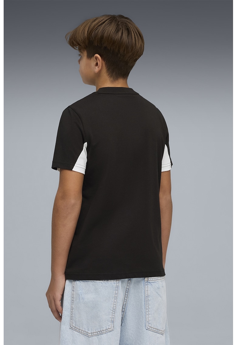 Tricou colorblock Essentials - Alb - Negru - Maro taupe deschis -