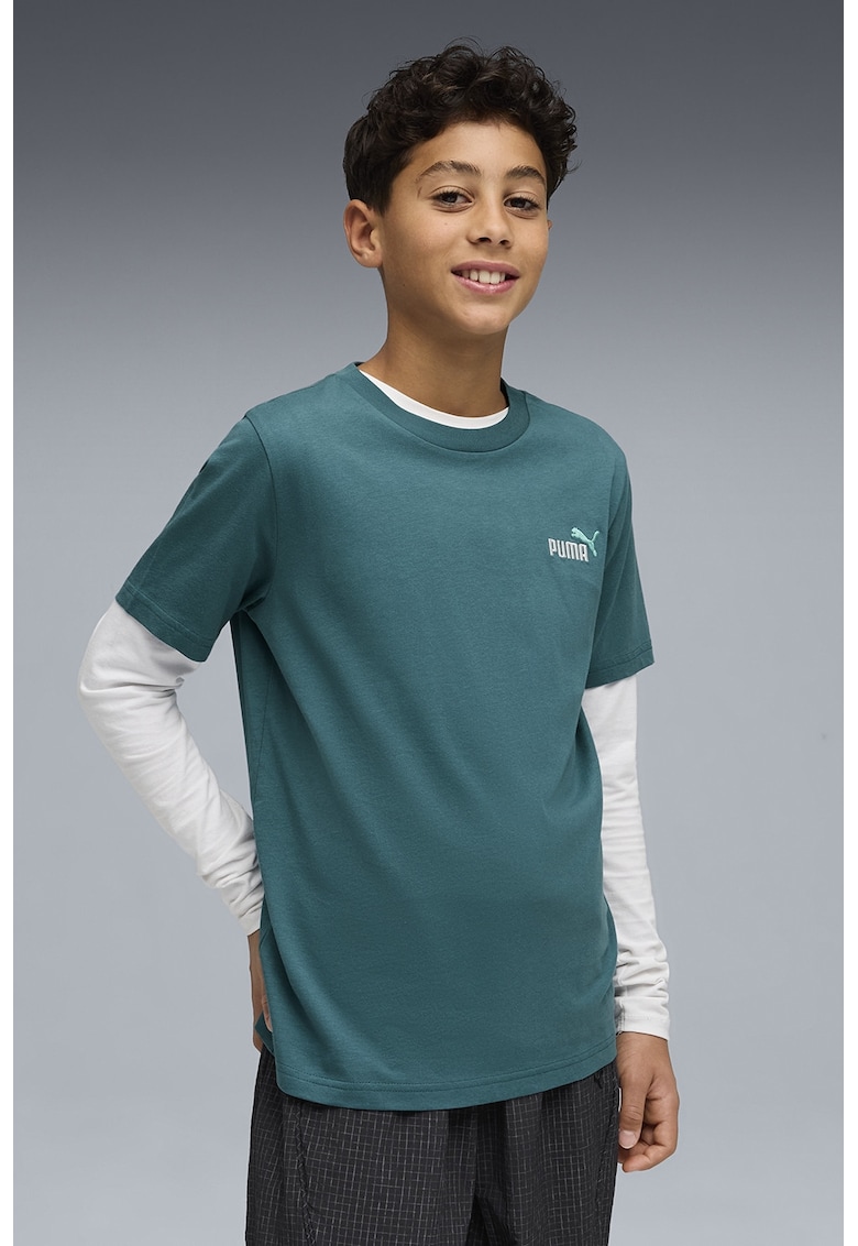 Tricou din bumbac cu logo pe piept