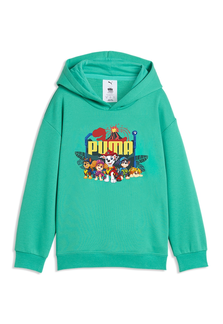 Hanorac din amestec de bumbac Paw Patrol - Galben/Verde menta