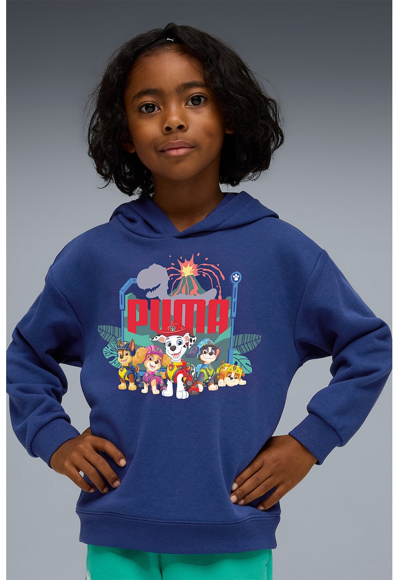 Hanorac din amestec de bumbac Paw Patrol - Rosu/Albastru indigo