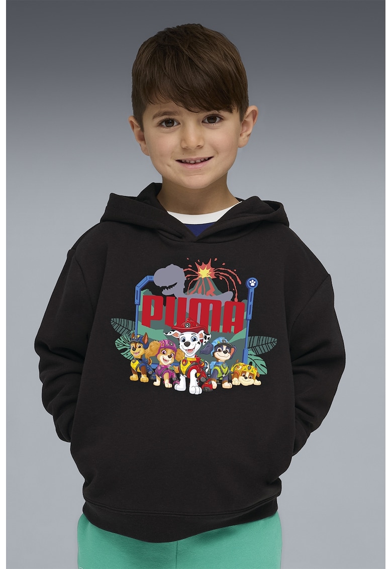 Hanorac din amestec de bumbac Paw Patrol - Negru