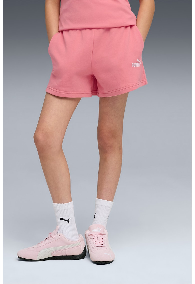Pantaloni scurti cu logo brodat Essentials - Fucsia