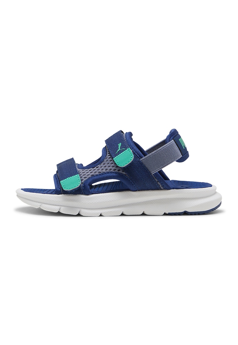 Sandale cu velcro Evolve - Albastru inchis/Albastru aquamarin