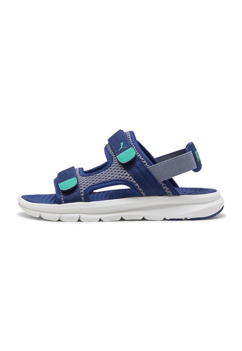 Sandale cu velcro Evolve - Albastru inchis/Verde aquamarin