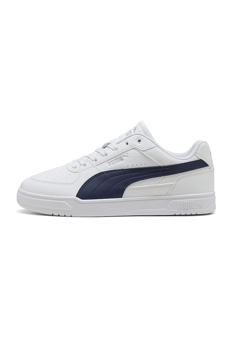 Pantofi sport Caven III din piele ecologica cu detalii perforate - Albastru inchis/Alb optic