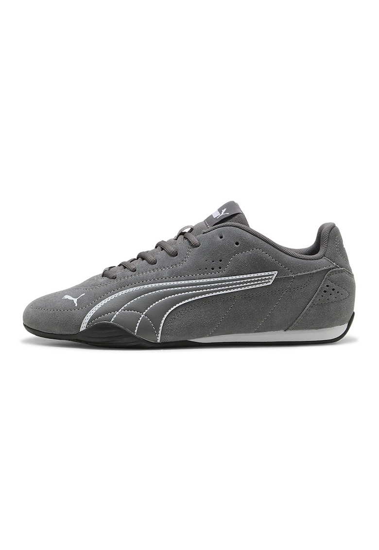 Pantofi sport Catch de piele si piele intoarsa - Alb/Gri