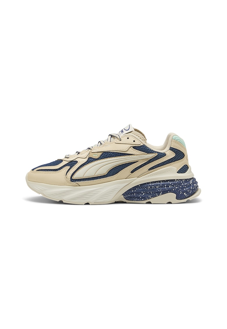 Pantofi sport Fade Nitro din material textil cu garnituri sintetice - Bej/Bleumarin