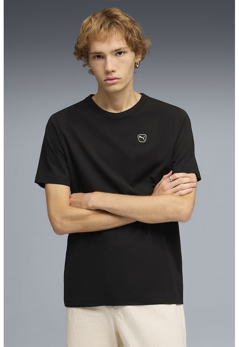 Tricou de bumbac cu logo Elevated