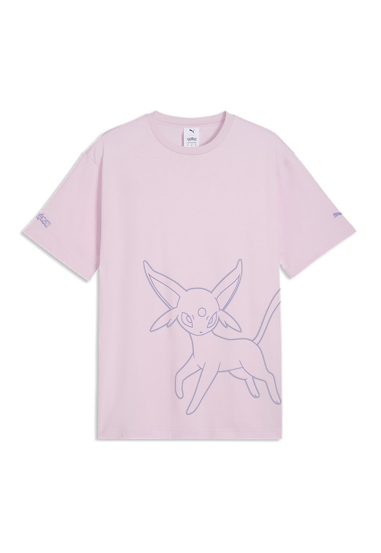 Tricou cu tematica Pokemon - Albastru inchis/Roz pastel