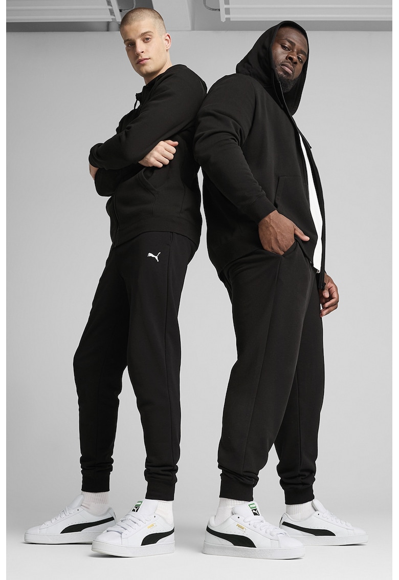 Pantaloni de trening din amestec de bumbac ESS - Negru