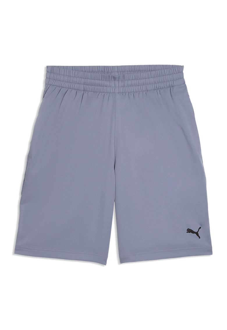 Bermude sport cu talie elastica Essentials 2 - Negru/Albastru prafuit