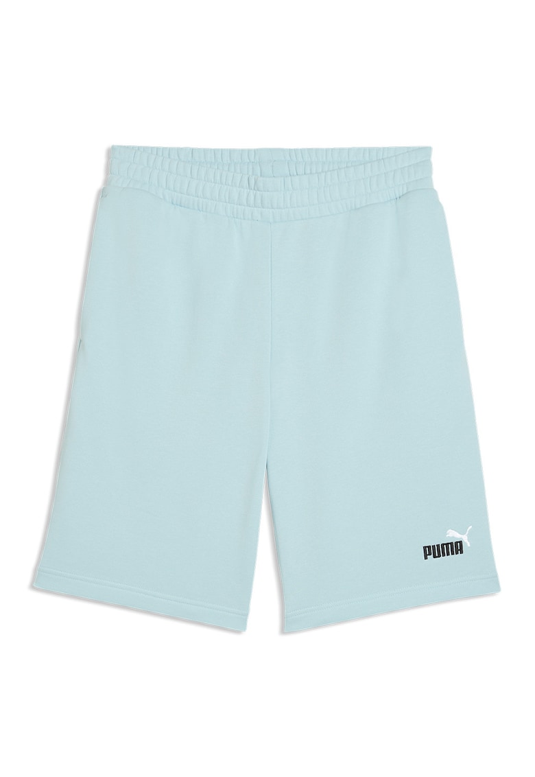Bermude sport cu talie elastica Essentials 2 - Negru/Albastru glaciar