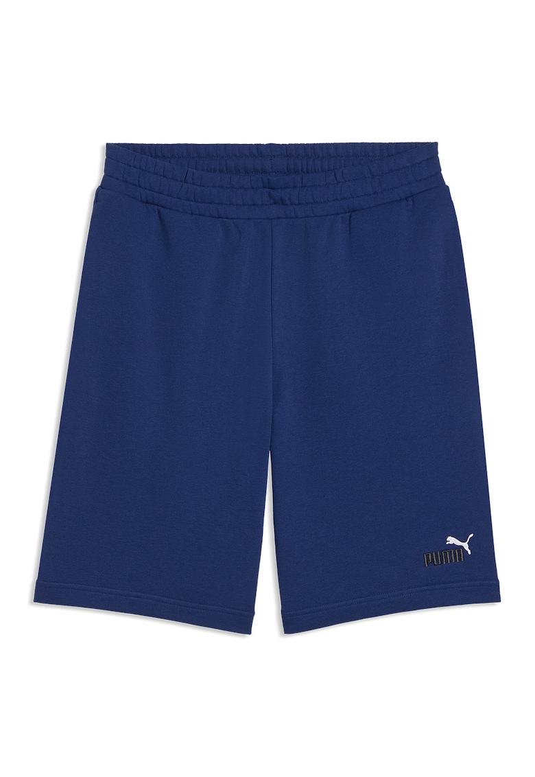 Bermude sport cu talie elastica Essentials 2 - Alb/Albastru inchis