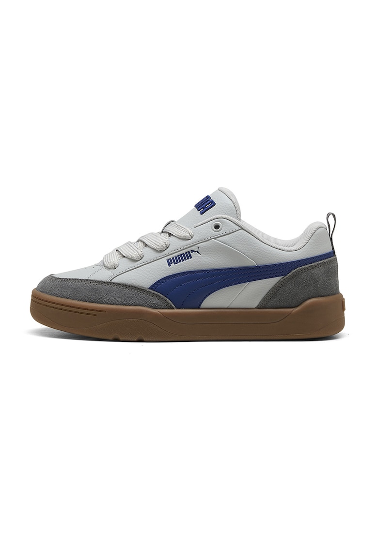 Pantofi sport Park Lifestyle cu detalii de piele intoarsa - Gri/Albastru inchis