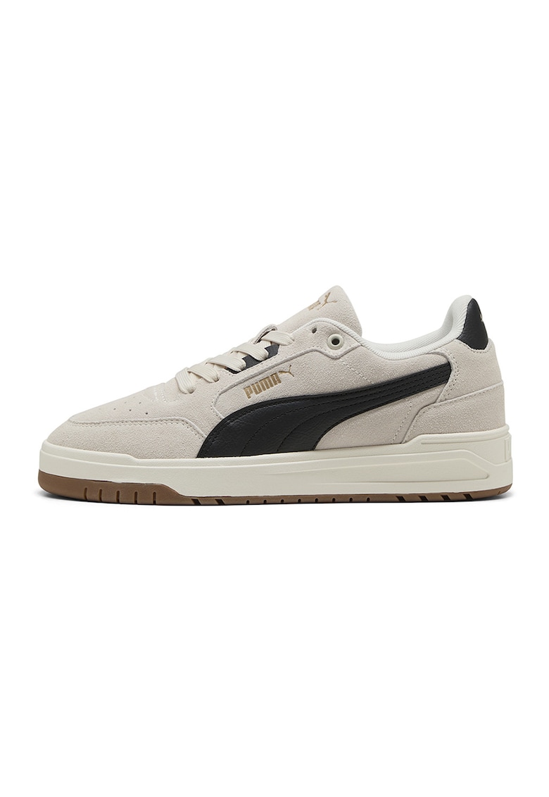 Pantofi sport Shuffle Downtown de piele intoarsa - Negru/Bej deschis