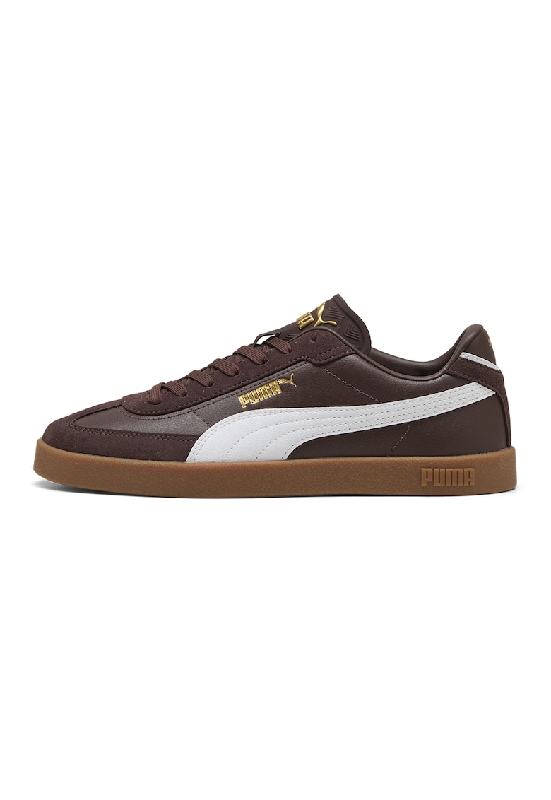 Pantofi sport Club II Era de piele intoarsa si piele ecologica - Maro inchis/Alb optic/Maro pamantiu