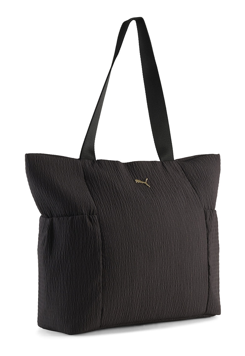 Geanta shopper cu logo UP - Negru