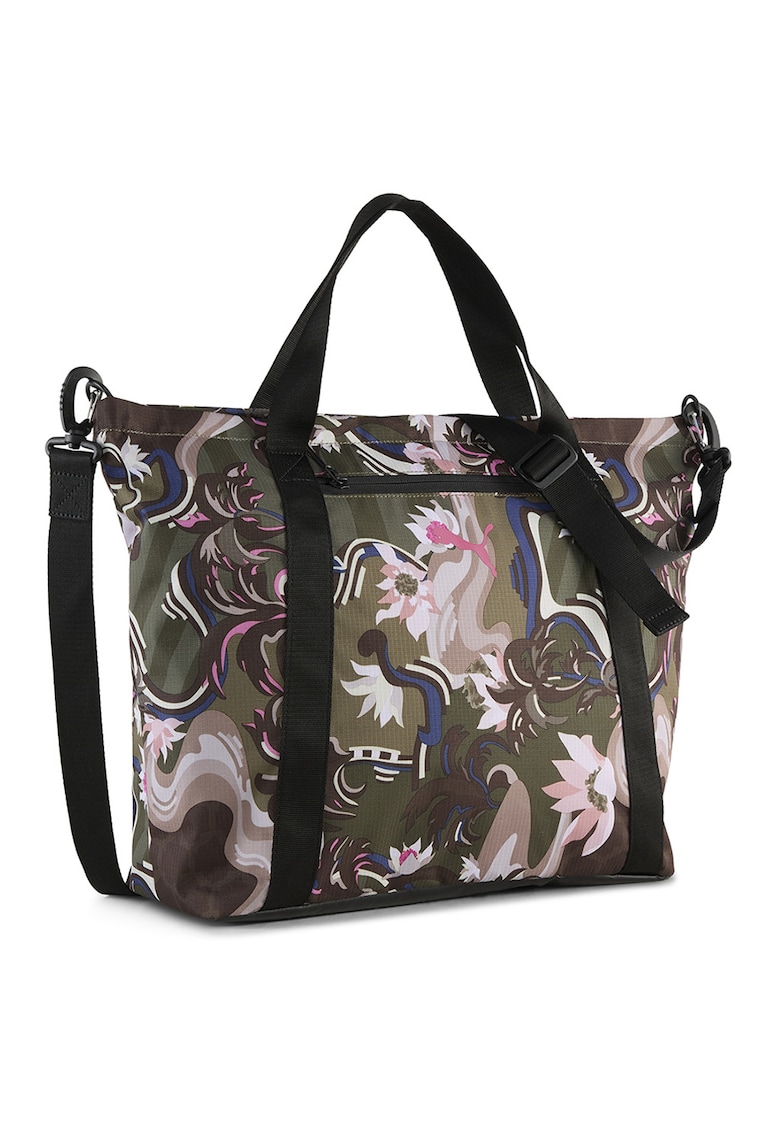 Geanta shopper AT ESS Concept - Albastru inchis/Kaki/Roz
