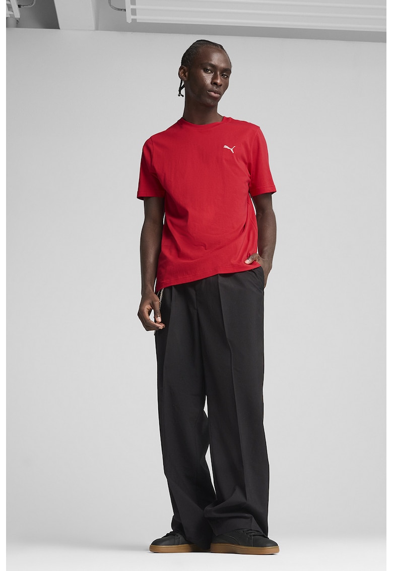 Tricou din bumbac cu broderie logo ESS - Rosu vermillion