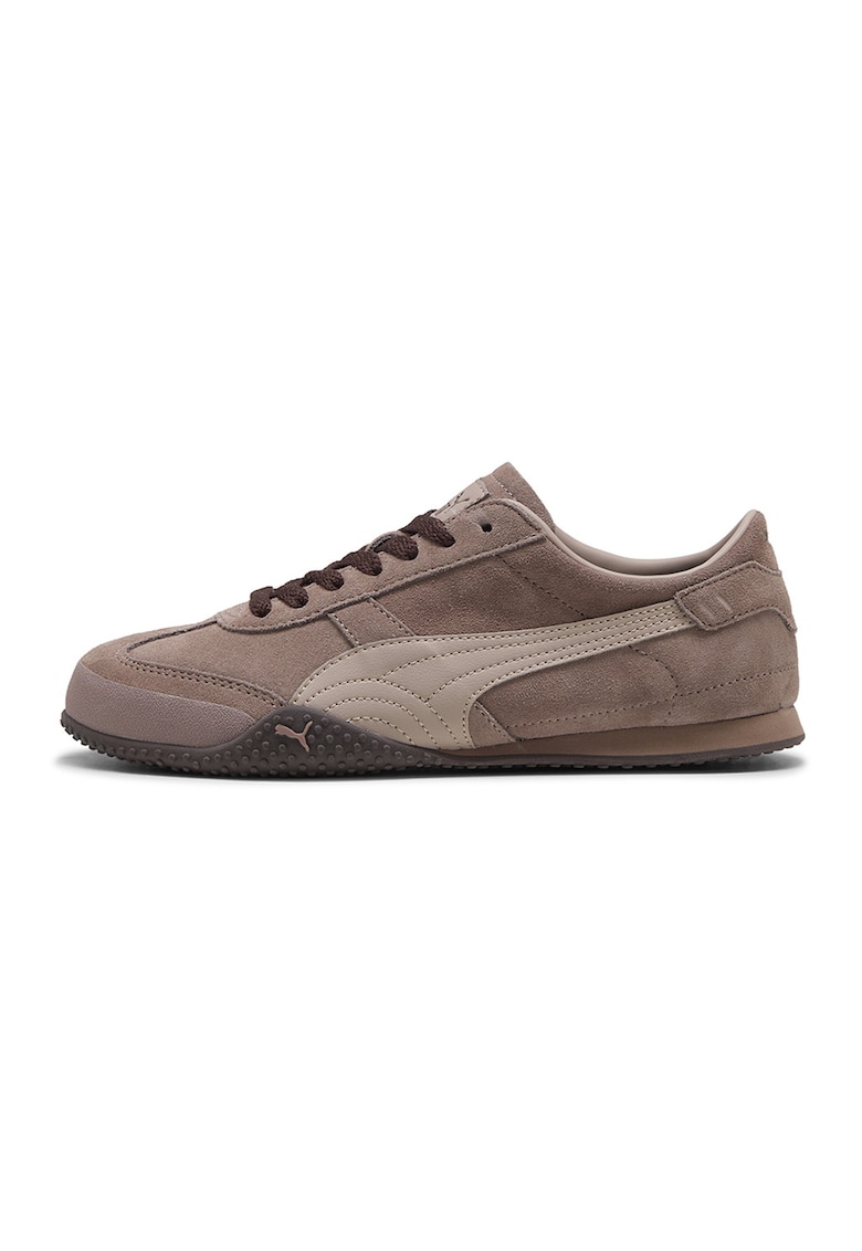 Pantofi sport Bella din piele intoarsa - Maro deschis