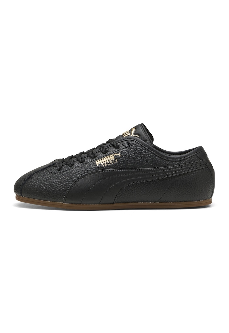 Pantofi sport Tackle L de piele cu garnituri de piele ecologica - Negru