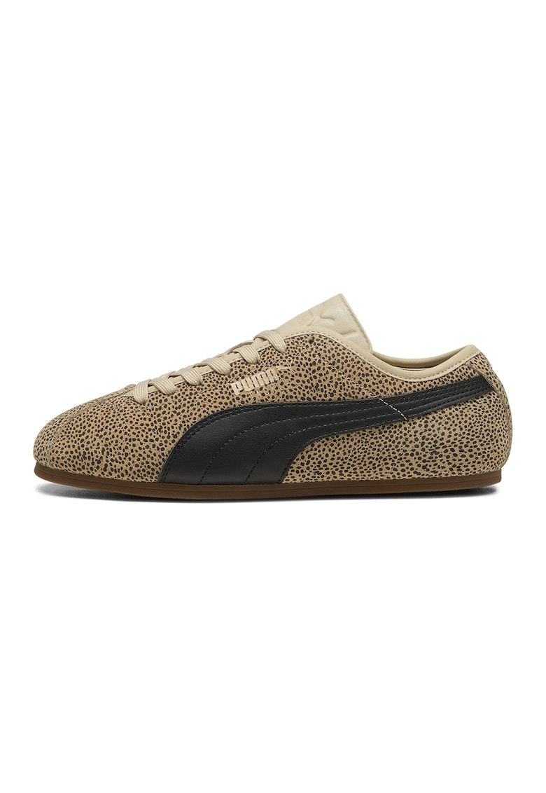 Pantofi sport Tackle Topcat cu model - de piele intoarsa - Negru/Maro camel