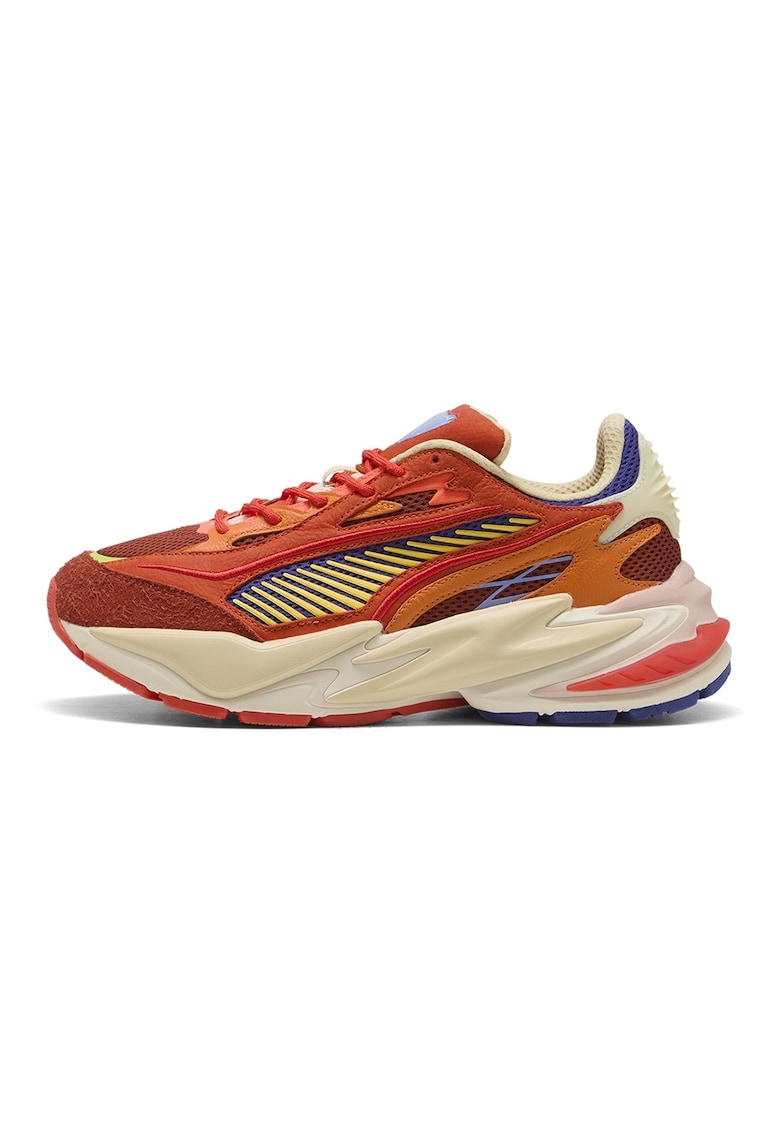 Pantofi sport RS Surge unisex cu detalii contrastante - Galben/Caramiziu