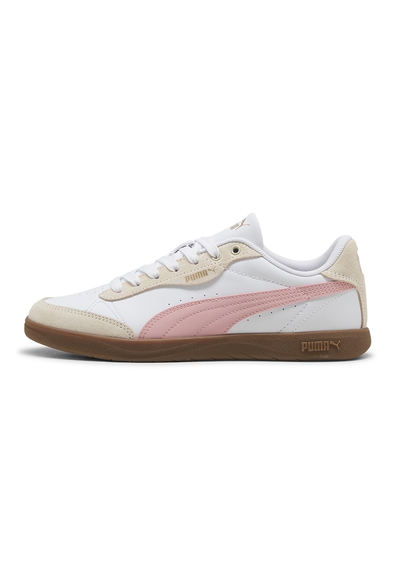 Pantofi sport Vikky Star de piele - Alb/Roz pastel/Bej