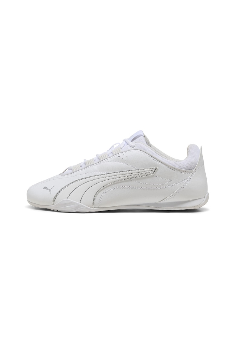 Pantofi sport Catch Soleil de piele ecologica si material textil - Alb optic