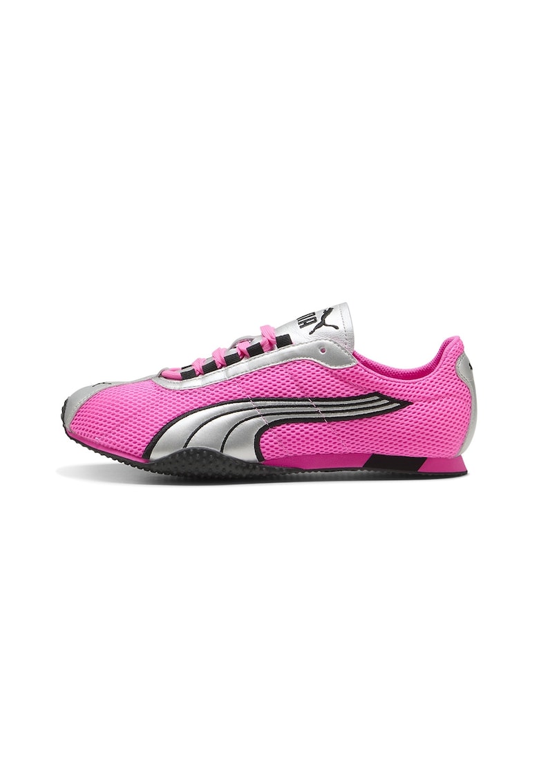 Pantofi sport H-Street OG cu insertii de piele - Negru/Gri deschis/Fucsia