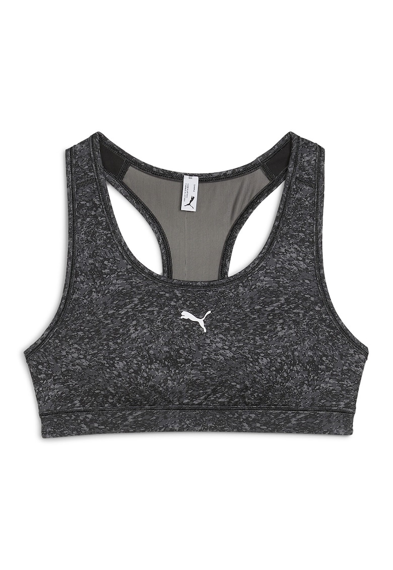 Buestiera cu imprimeu logo pentru fitness 4Keeps - Gri inchis melange