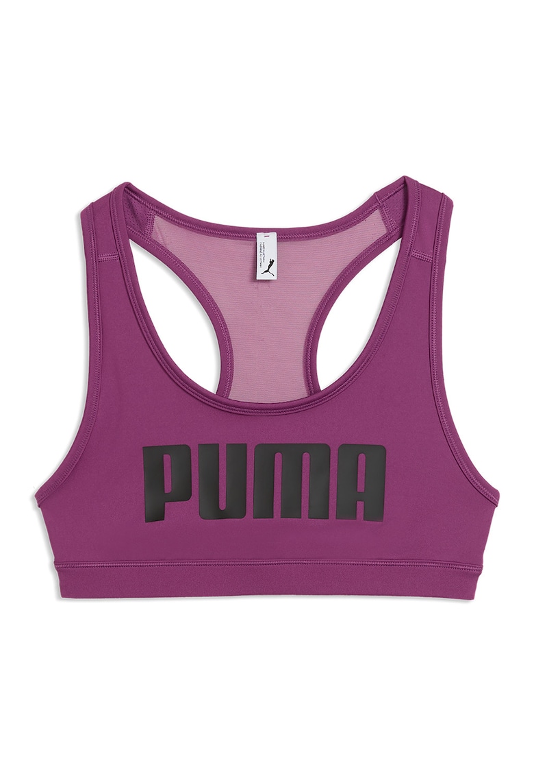Sutien sport cu logo - Negru/Violet