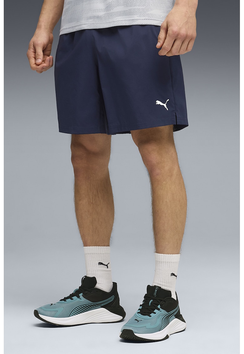 Pantaloni scurti cu talie elastica pentru antrenament Foundations - Bleumarin
