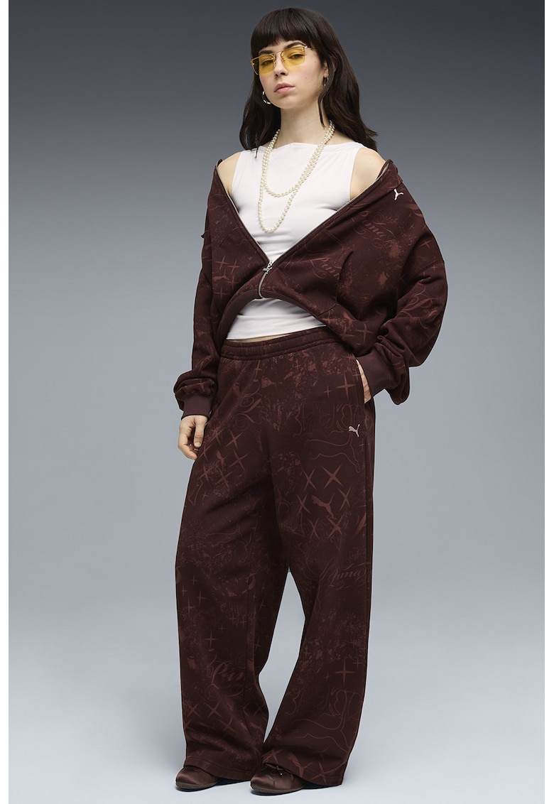 Pantaloni de trening relaxed fit Street Glam - Maro cognac
