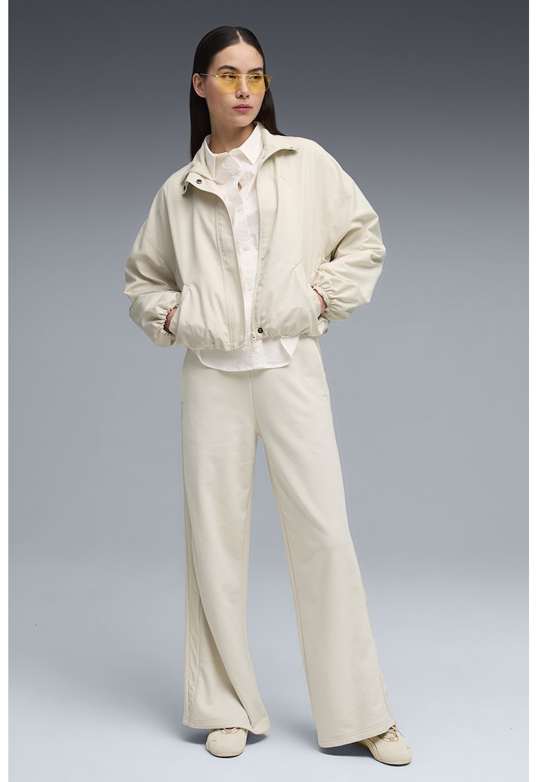 Pantaloni de trening ampli cu talie ajustabila Her - Bej