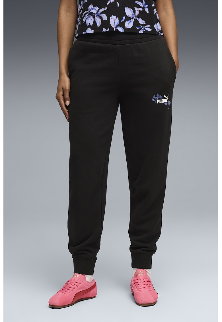 Pantaloni de trening cu buzunare laterale - Negru -