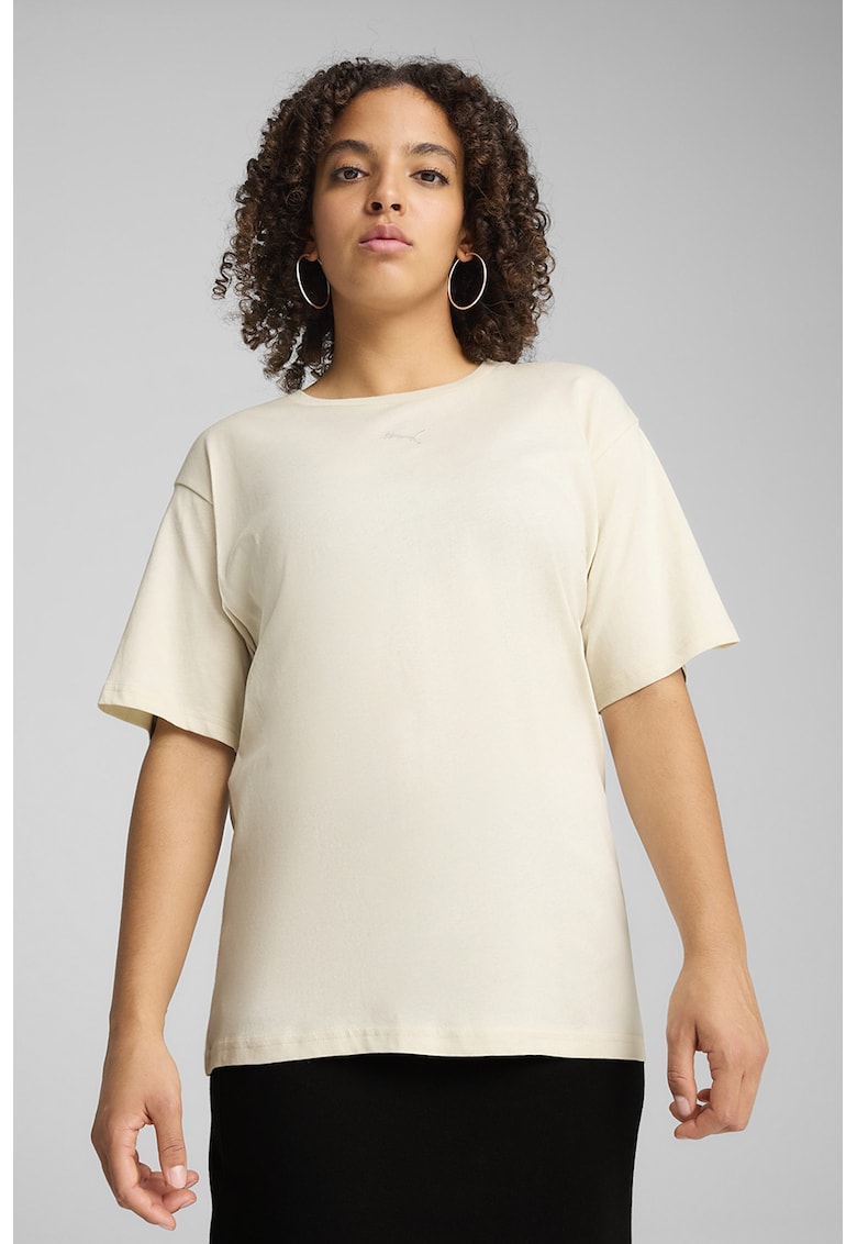 Tricou regular fit de bumbac - Alb fildes