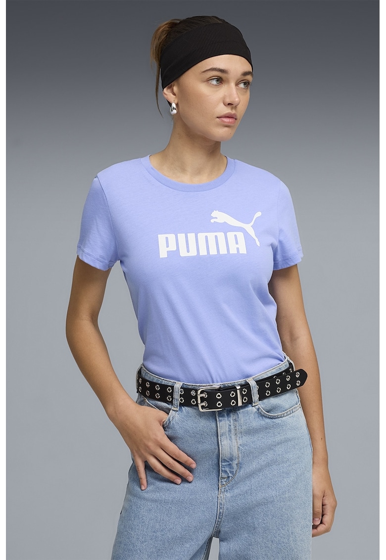 Tricou de bumbac ESS No. 1 - Albastru lavanda/Alb optic