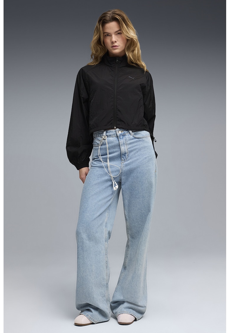 Jacheta scurta cu maneci raglan Her - Negru