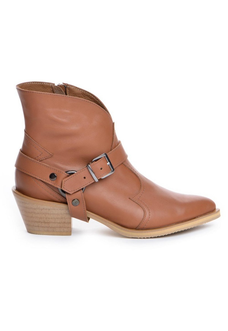 Ciocate dama Piele Naturala Camel Bronx