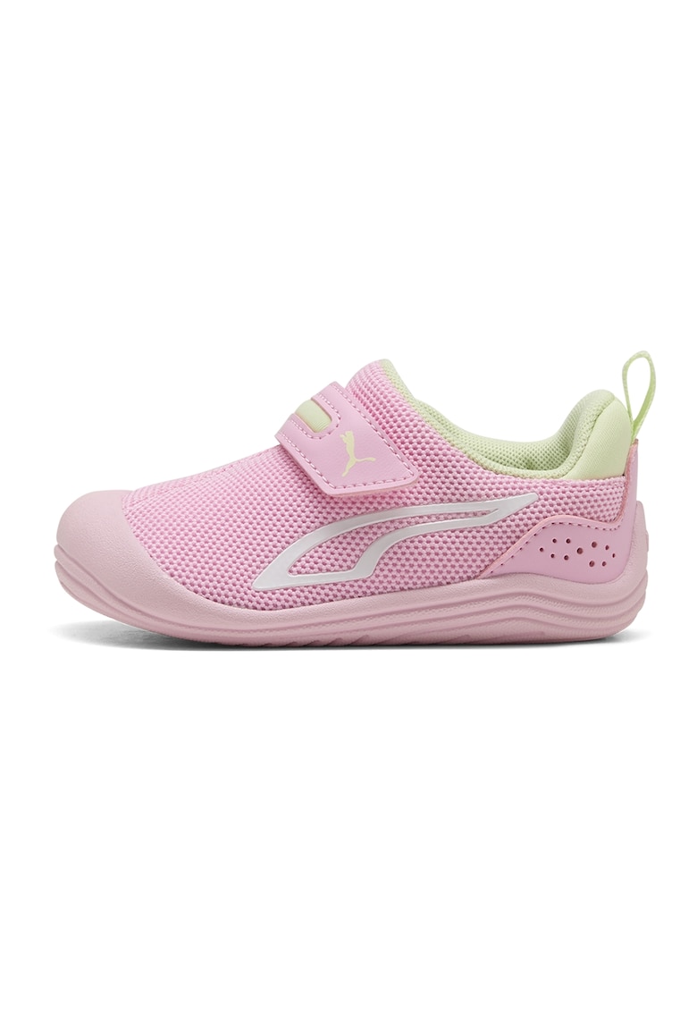Pantofi sport Kitten de plasa cu banda velcro - Roz pastel