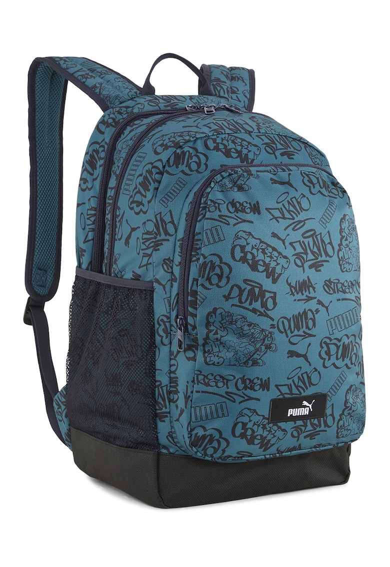 Rucsac unisex cu model Academy - 29 L - Negru - Albastru petrol